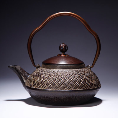真正日本龍云堂竹籬鐵壺 無涂層養(yǎng)生的茶道藝術(shù)
