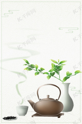 中國(guó)傳統(tǒng)茶文化茶館海報(bào)背景素材