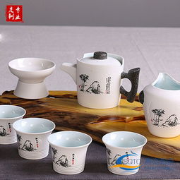 景德鎮雪花釉茶具 10頭套裝廠家直銷，專業定制彰顯品味